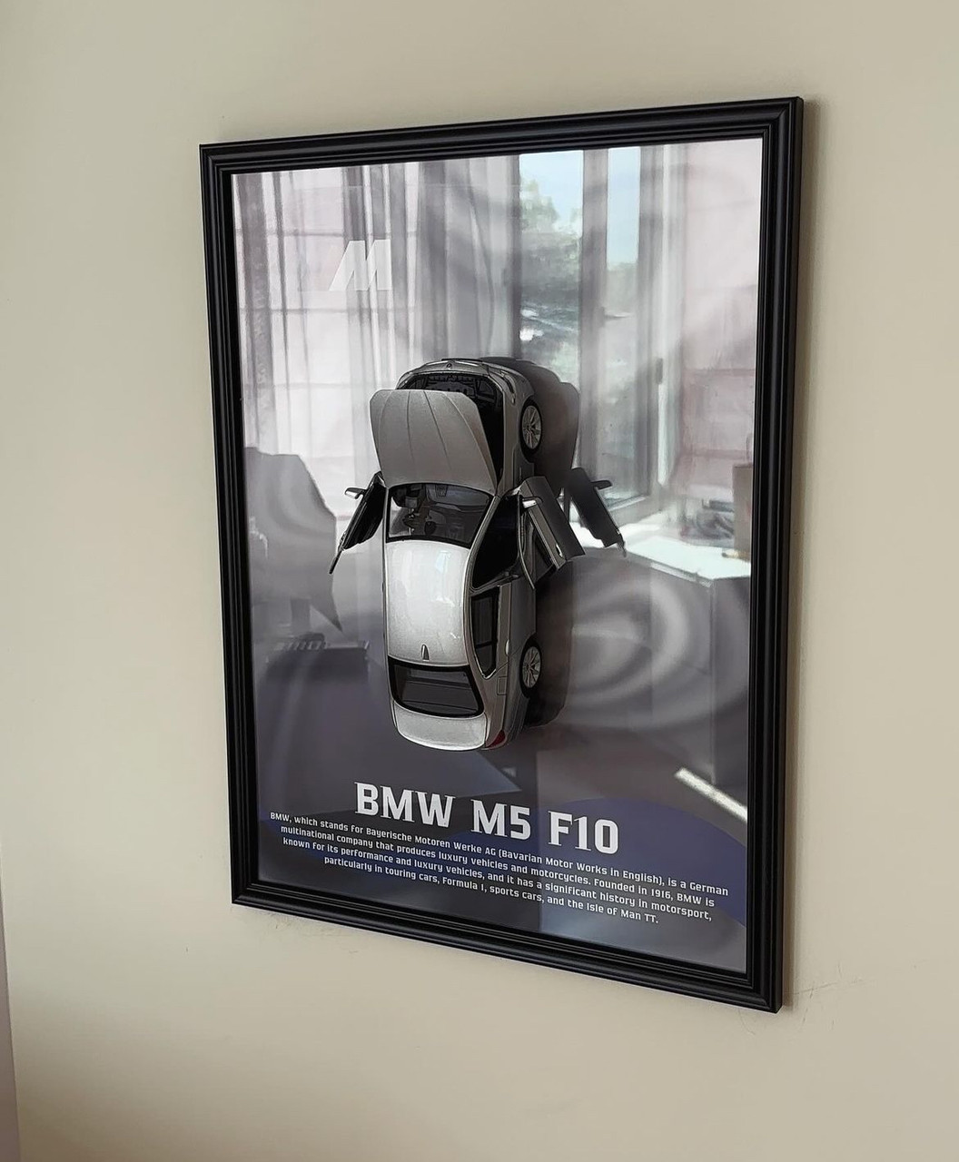 Картина авто BMW M5 F10 30х40 см