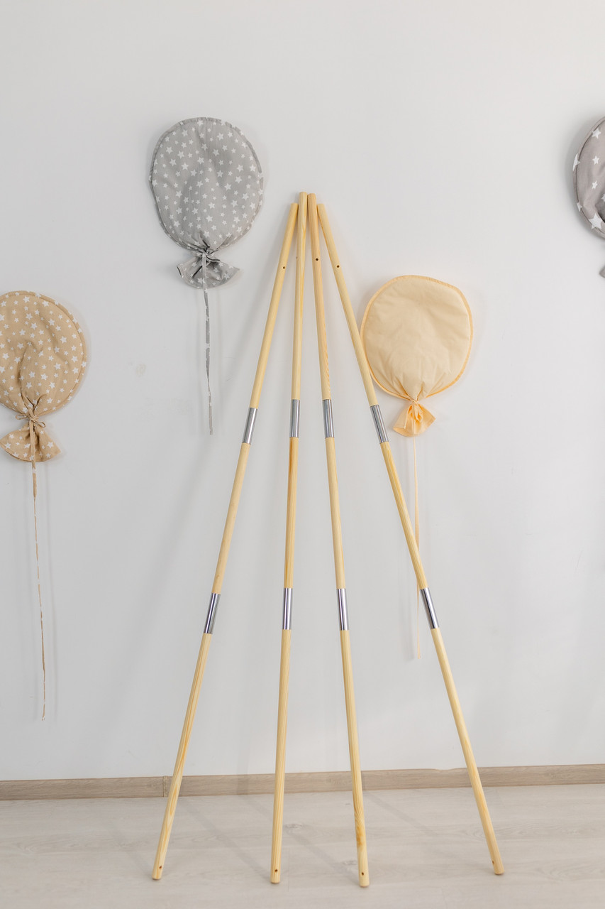 Палки для вігвама РОЗБІРНІ ТРЬОХ СКЛАДОВІ !!!! Комплект 4 шт.