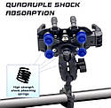 Кронштейн кріплення для телефона на кермо мотоцикла з амортизацією й антиугонкою, фото 5