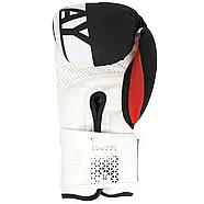 Боксерські рукавиці PowerPlay 3086 Matt Challenger Чорно-Білі 10 унцій, фото 5