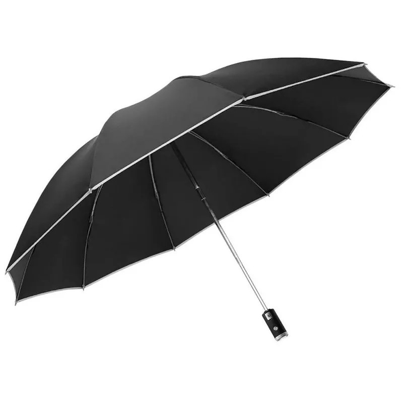 Парасолька складна автоматична з ліхтариком Xiaomi Zuodu (ZD002-LED) діаметр 115 см, чорний