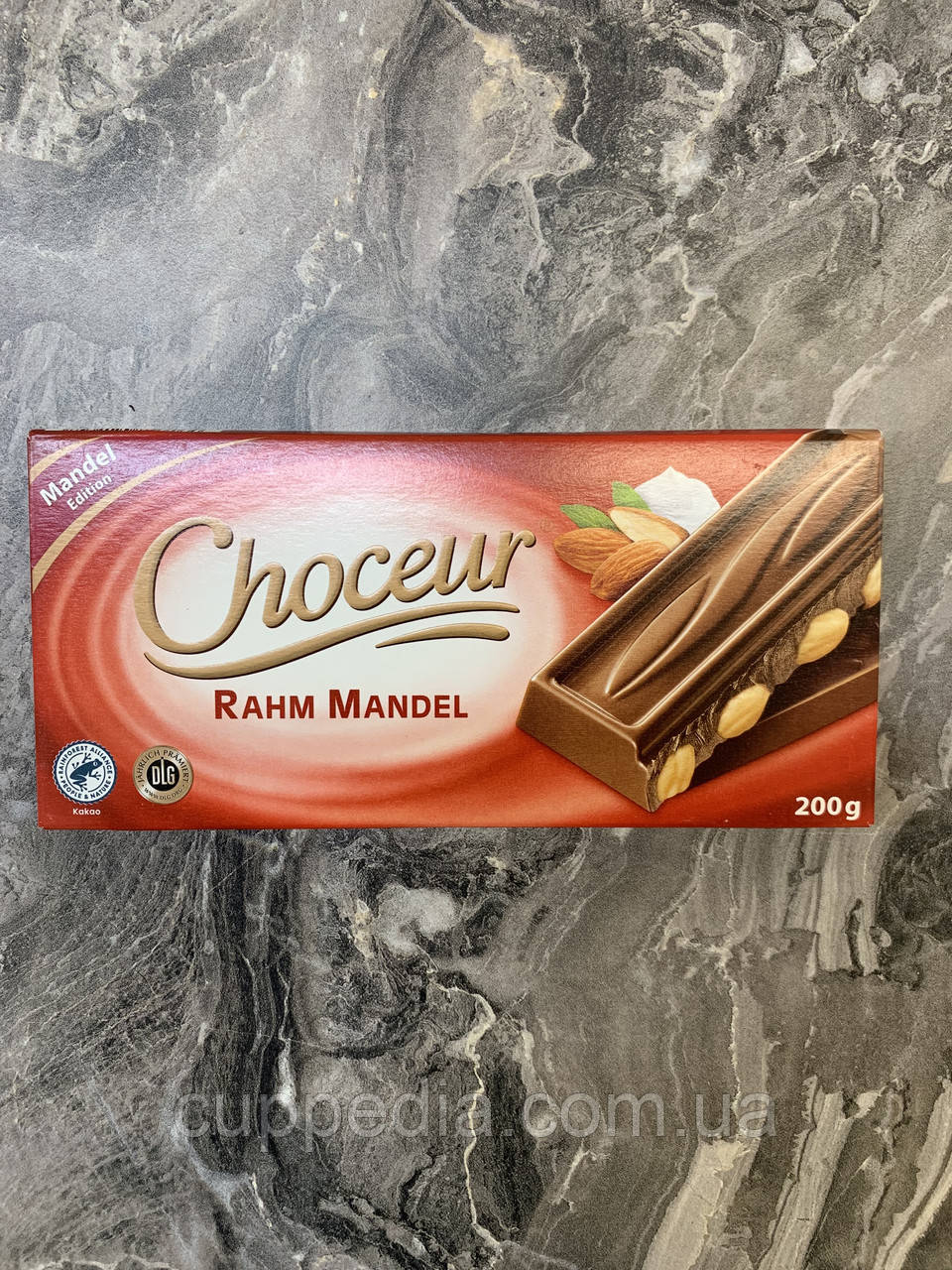 Молочний шоколад Choceur з мигдалем 200 грм