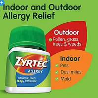 Zyrtec антигістамінний препарат проти алергії, 70 таблеток США