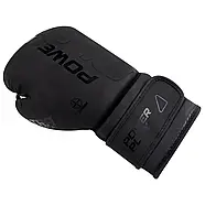 Боксерські рукавиці PowerPlay 3024 Ultra Mat Чорні 16 унцій, фото 3