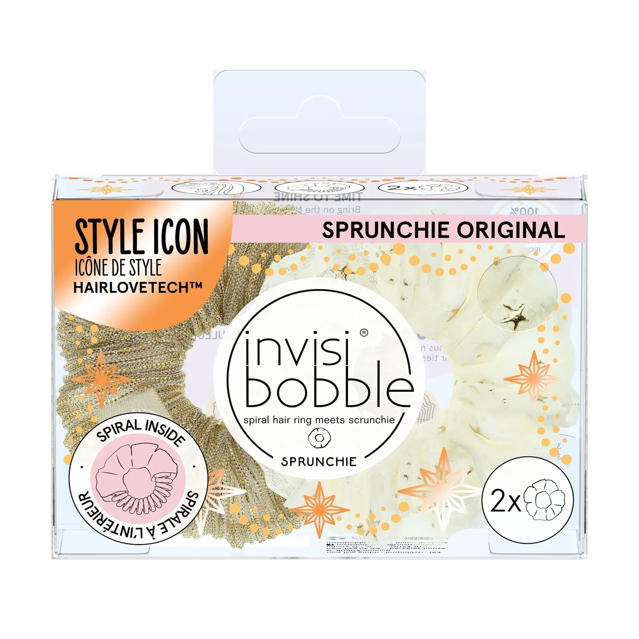Резинка-браслет для волосся INVISIBOBBLE SPRUNCHIE Time To Shine Bring on the Night