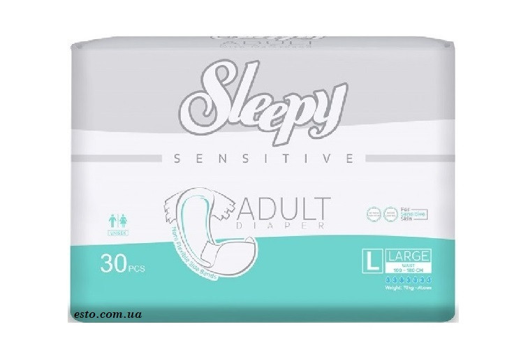 Підгузки для дорослих Sleepy Sensitive Adult Large 30 шт