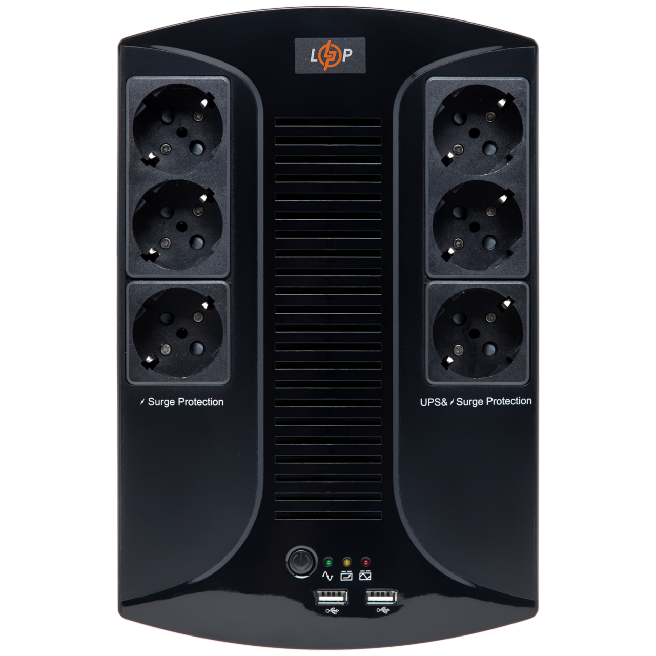 ДБЖ LP 850VA-6PS 595Вт лінійно-інтерактивний UPS 6 розеток стабілізація 145-295V LCD індикація чорний, фото 1