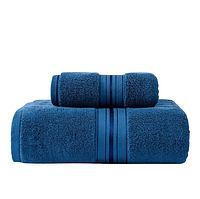 Набір рушників SOFT ATLAS 2 шт (1 банне + 1 для обличчя) YourFind 100% Коттон-МАХРА. М'які, вбиральні