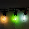 Гірлянда вулична ретро-світлодіодна S14 10 LED ламп 5 м IP44 мультиколор E27, фото 3