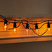 Вулична гірлянда ретро 10 LED ламп 5 м IP44 водонепроникна для саду та інтер'єру E27 220 В, фото 5