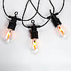 Вулична гірлянда ретро 10 LED ламп 5 м IP44 водонепроникна для саду та інтер'єру E27 220 В, фото 9