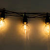 Вулична ретрогірлянда 10 LED ламп 5 м IP43 жовта для саду та кафе, фото 8
