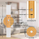 Birnetek® 2 x світлодіодні настінні світильники, внутрішній нічник з датчиком руху, що перезаряджаються через USB, фото 5