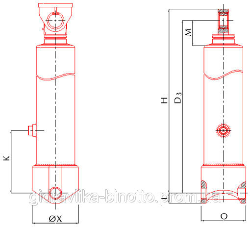 Гидроцилиндр Binotto - фото 6 - id-p20881454