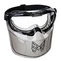 Очки закрытые, защитные поликарбонатные со щитком K/N PS22 Portwest