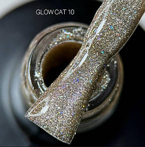 Гель-лак котяче око сага Saga Glow Cat № 10 9 мл