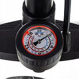 Насос підлоговий зі шлангом та манометром + додаткові наконечники Trizand 19164, фото 8