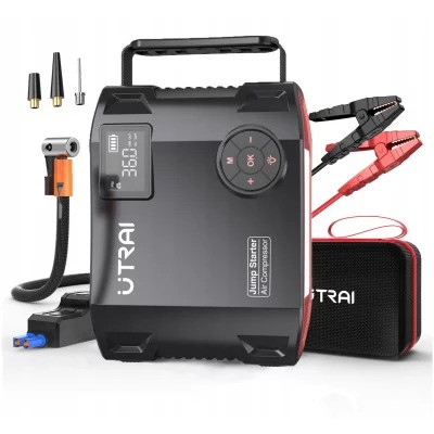 Пусковий зарядний пристрій 2000А Powerbank Jump Starter Compressor 8 Bar UTRAI JSTAR 5