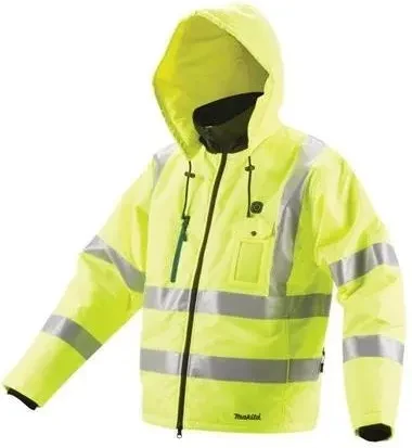Робочий одяг Makita Jacket Medium Fabric 100% Polyester Fluorescent Yellow (DCJ206ZM)