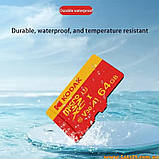Карта пам'яті Kodak micro SD XC kodak 64Gb U3 V30 A1 class 10 картка пам'яті кодак 64ГБ мікро сд microsdxc 4K 1080p, фото 7