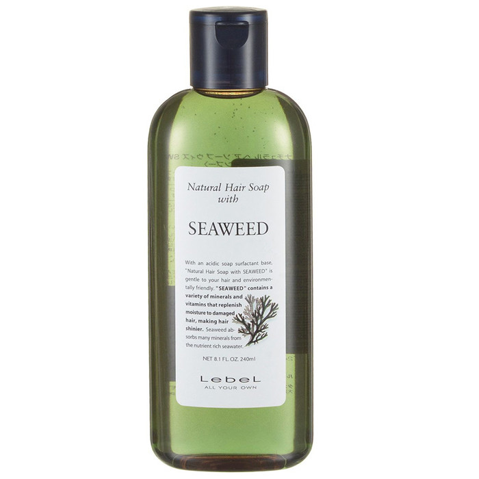 Відновлючий шампунь з екстрактом морських водоростей Lebel Natural Hair Soap with Seaweed 240мл, фото 1