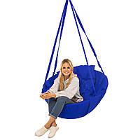 Садова гойдалка-гамак LUX до 120кг Синій