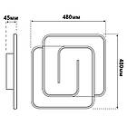 Світильник LED 90W 3000K-6000К квадрат 4800Lm DOMINO VIOLUX 220565, фото 10