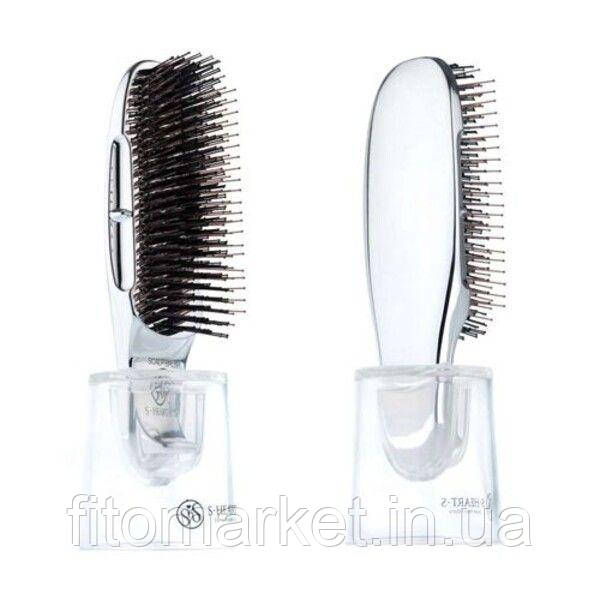 Японська розчіска для волосся Scalp Brush Plus for Professional Short (срібний)