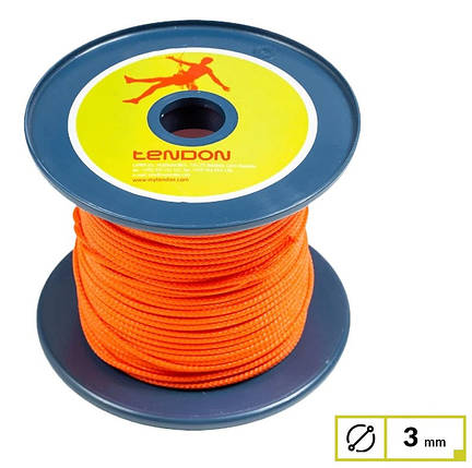 Допоміжний альпіністський шнур (репшнур) Tendon Timber Reep 3.0 (Orange), 200 м, фото 1