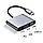 Перехідник Type-C на HDMI USB 3.0, адаптер для MacBook Apple Samsung Asus HP Type-С USB-хаб 4K 3 в1, фото 3