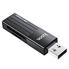 Картридер HOCO HB20 Mindful 2-in-1 USB2.0 Black
