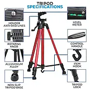 Універсальний портативний розкладний штатив TriPod 3366 0.50-1.40м Триноги для телефону та фотоапарата, фото 7
