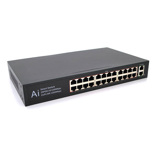 POE коммутатор Merlion 24 порта с 2 портами RJ45 для подключения IP ...