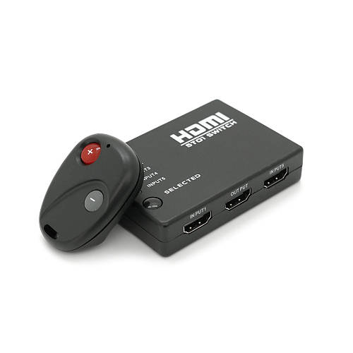 Пассивный HDMI свич 1x5 с пультом ДУ IR для подключения устройств к ТВ ...