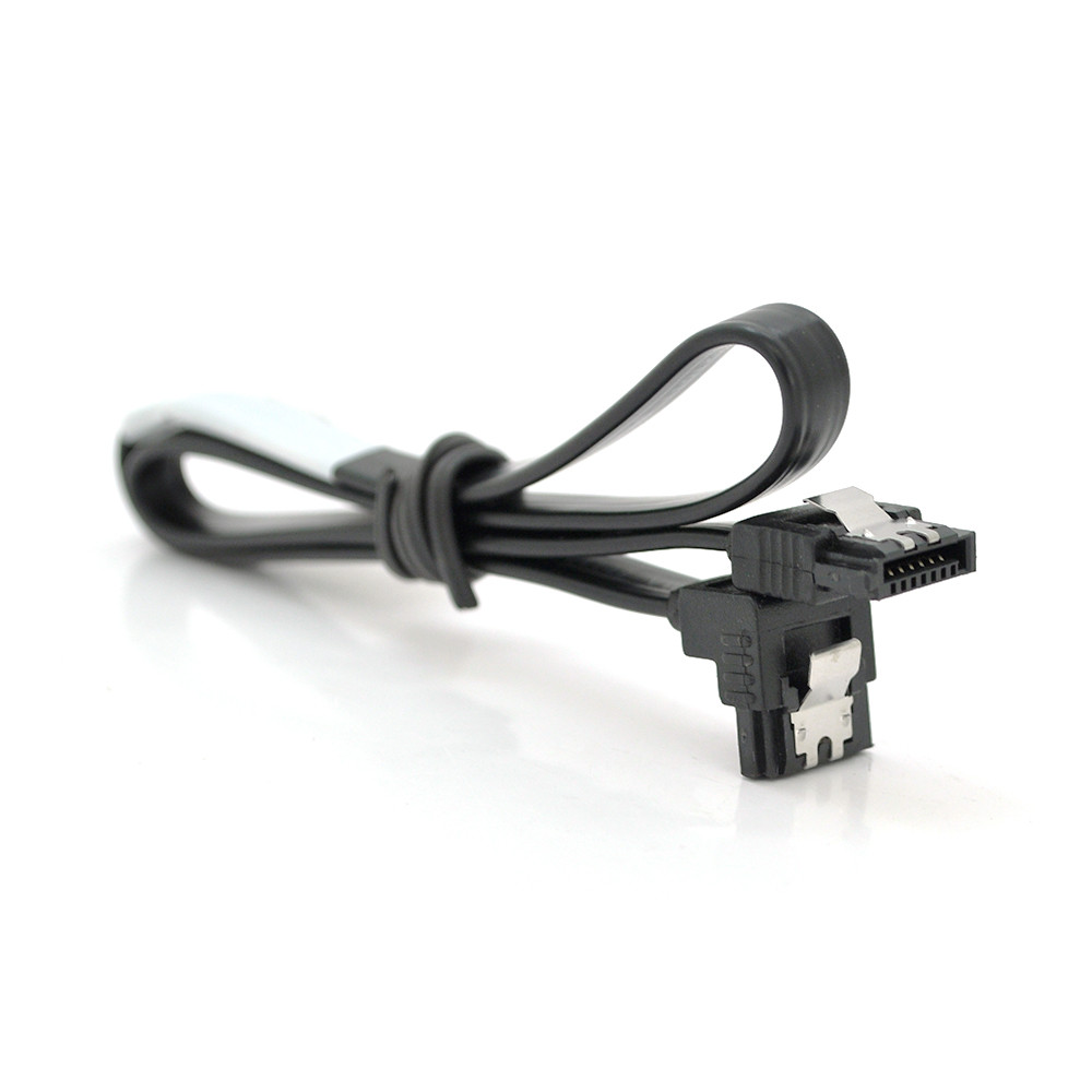 Кабель SATA 0.45м с углом 90° и защелкой для подключения диска к ...