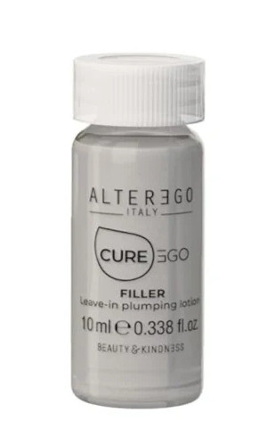 ALTER EGO ITALY CUREEGO Filler Booster Leave-in Lotion Лосьйон-філер з гіалуроновою кислотою, незмивний, 10 мл (оригінал), фото 1