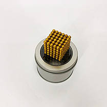 Магнітний конструктор антистр 216 кульок Нео NeoCube Золотой, Нео куб, Головоломка нео куб TP-372 магніт 5мм, фото 5