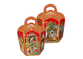 Коробки для кулічів — ПАЛЕХ — Червона — Опт — 134 мм, 200 шт.