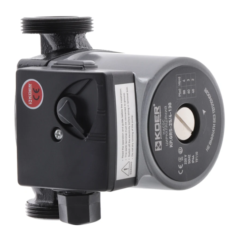 Циркуляционный насос для теплого пола KR GRS-25/4-130 Чехия (с кабелем ...