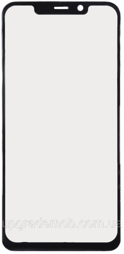 Скло дисплея Motorola XT1942 Moto One Power/P30 Note чорне з OCA-плівкою, фото 1