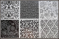 Текстурні листи Квіткові мотиви 40*30 см (6 шт.)