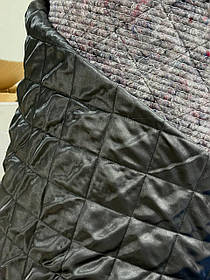 Ватин вовняний з атласною чорною підкладкою