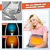 Універсальна електрогрілка з USB Type-C працює від батареї та підігрівом для рук ніг тіла М'яка грілка Сіра, фото 3
