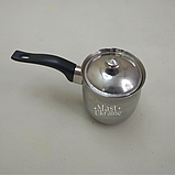 Турка "Конго" нержавіюча з кришкою V0.35л Empire -EM-9447., фото 4