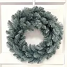 Блакитний вінок новорічний зимовий із плівки Хвоя Elegant d-40 см -, фото 5