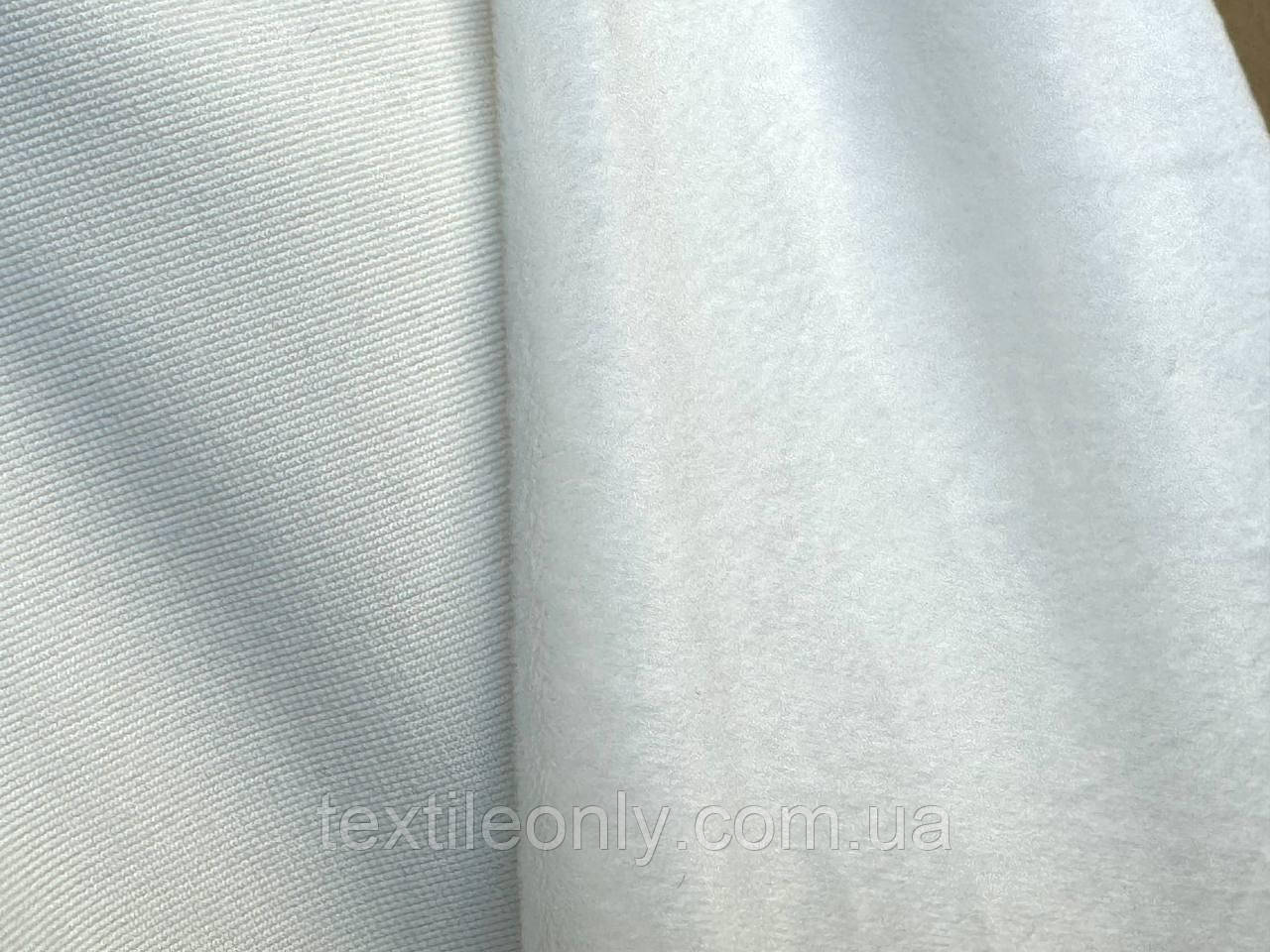 Велюр плюш колір білий