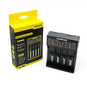 Універсальний зарядний пристрій Liitokala Lii-402 з функцією Powerbank (TypeC розʼєм)