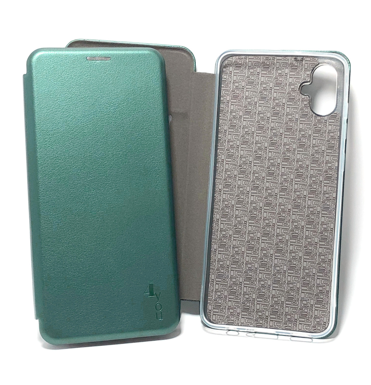 Чохол-книжка для телефону Samsung A06(4G) Original (на магніті, підставка) Dark green (4you)