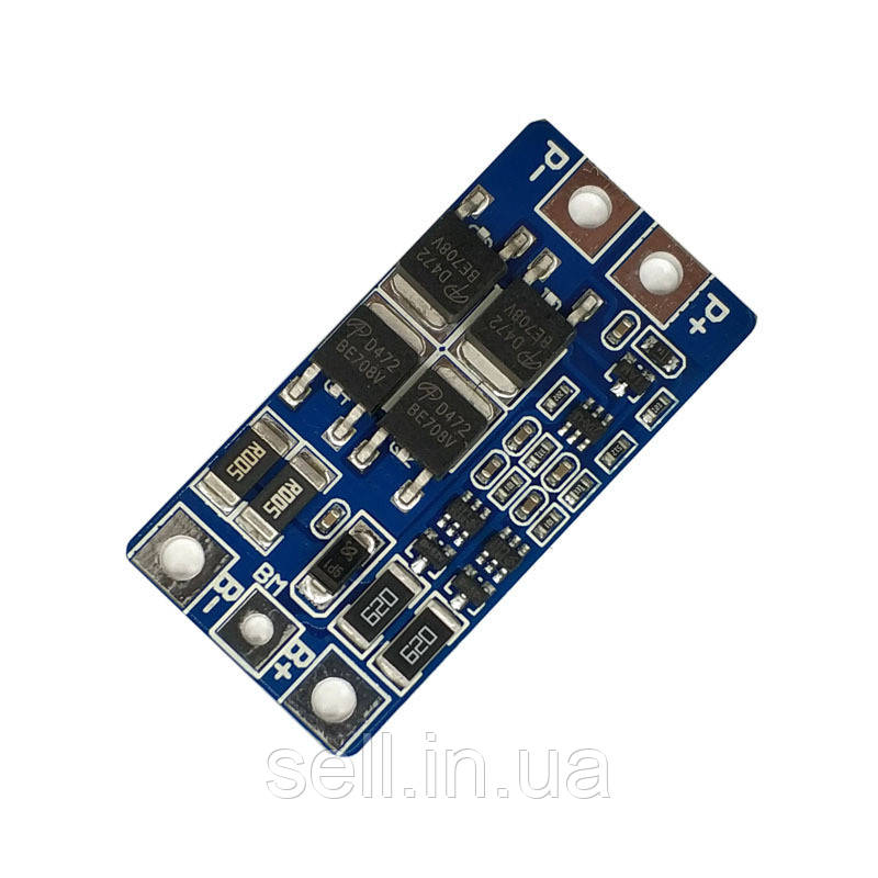 BMS контролер 2S • Захист Li-ion 7.4-8.4V • Балансування • 10А, фото 1