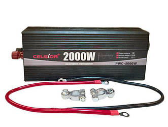 Celsior Invertor 2000w перетворювач напруги з 12V на 220V із чистою синусоїдою